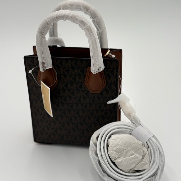 Michael Kors Dark Brown Signature Tote - Picture 4 of 5